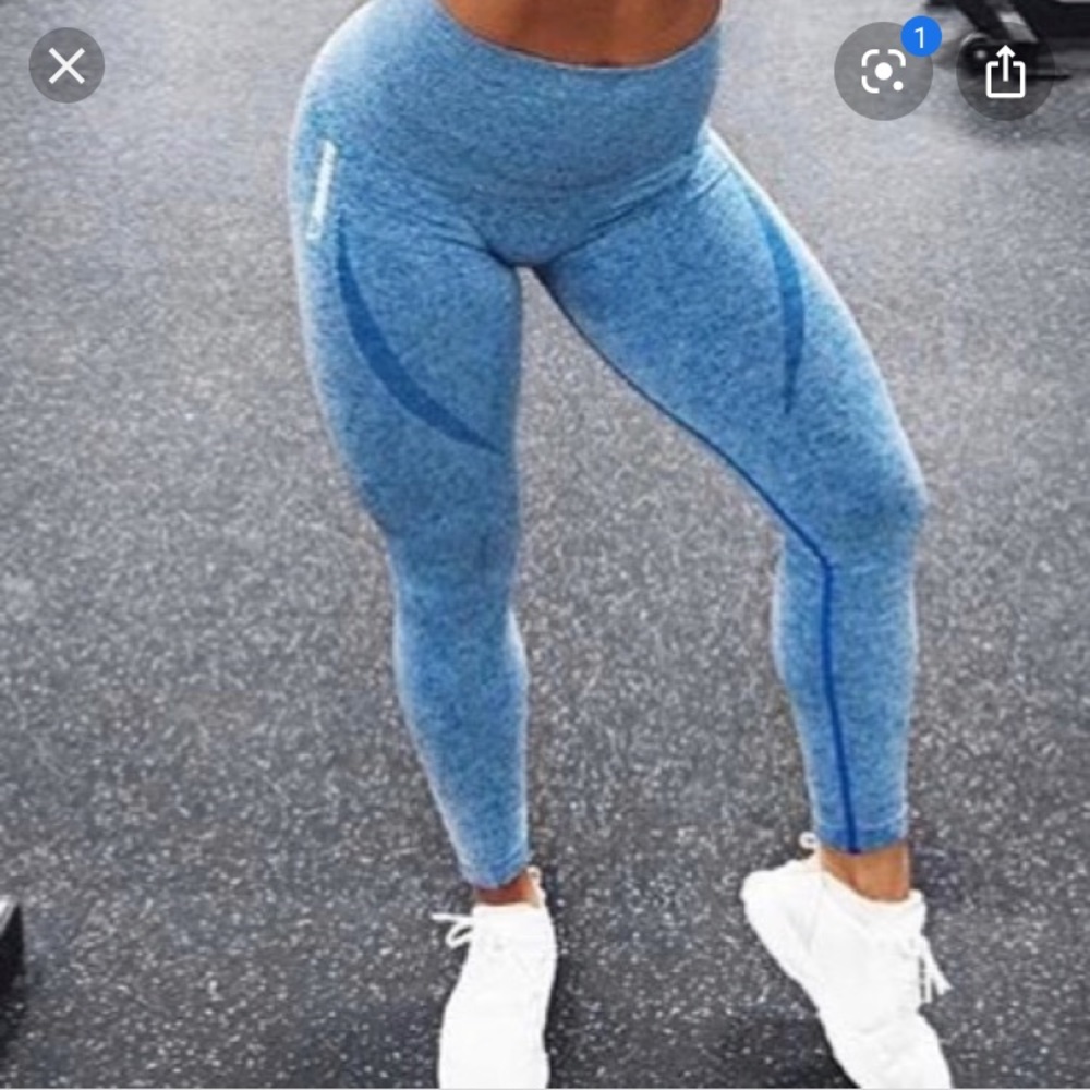 Gymshark original high waisted seamless blueberry